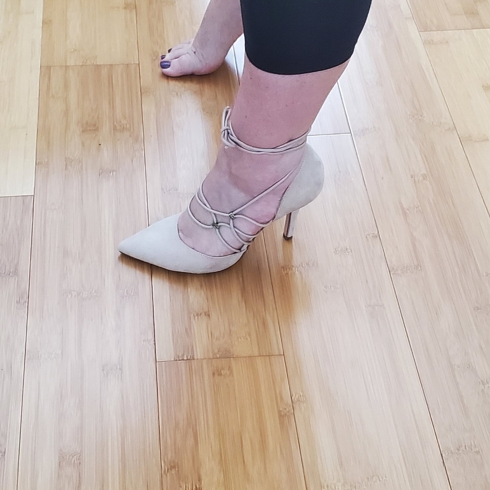 Nine West Nude Point-Toe Pump Heels
